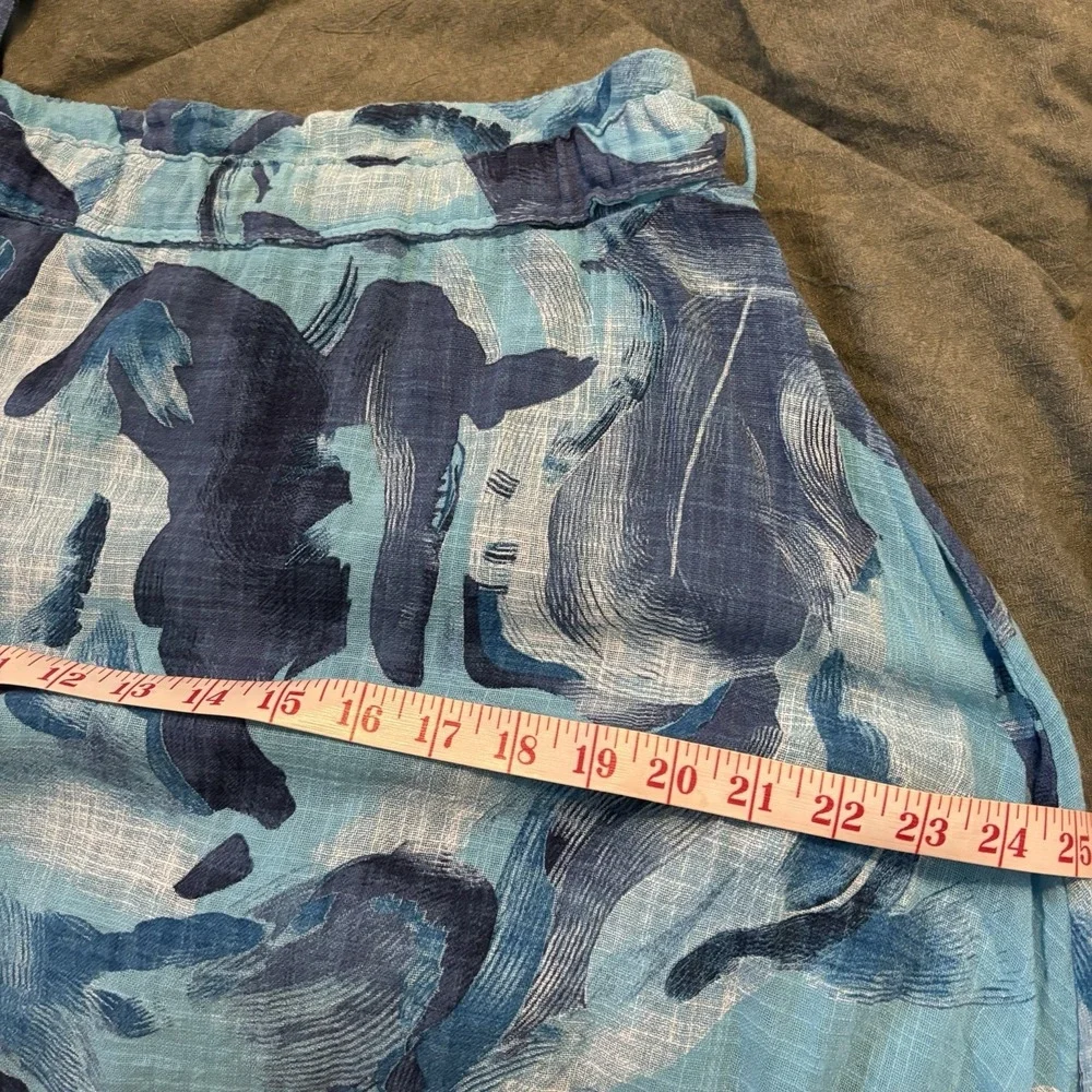 Beyond Capri Woven Maxi Skirt Womens Blue Abstract Resortwear Vacation Beach - Picture 11 of 12